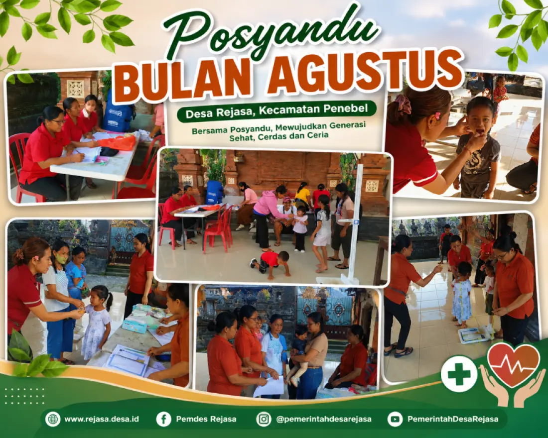 Kader Posyandu se-Desa Rejasa Gelar Kegiatan Posyandu 6 Bidang SPM Bulan Agustus