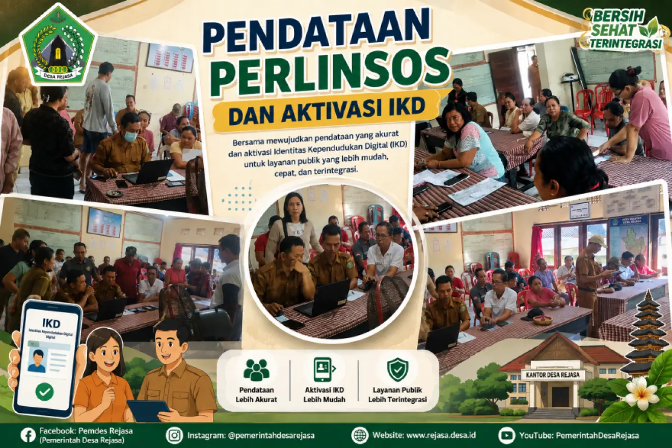 Agen Perlinsos Desa Rejasa Laksanakan Pendataan dan Aktivasi IKD