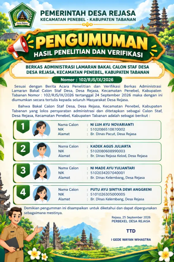 PENGUMUMAN