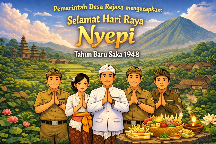 PEMERINTAH DESA REJASA MENGUCAPKAN SELAMAT HARI RAYA NYEPI TAHUN 2026 SAKA 1948